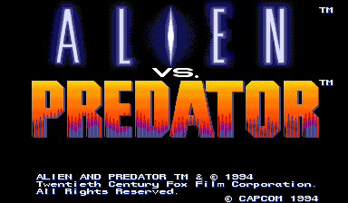 Alien vs Predator - Title Screen