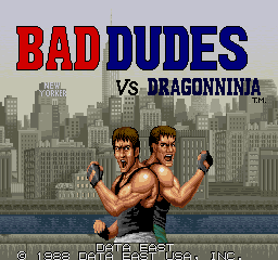 Bad Dudes Vs DragonNinja - title