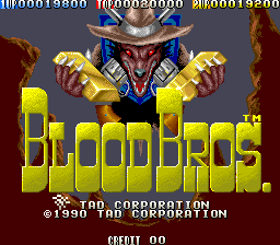 Blood Bros. - Title Screen
