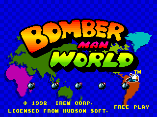 Bomber Man World - Title