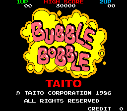 Bubble Bobble Title