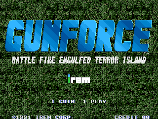 Gunforce - Title Screen
