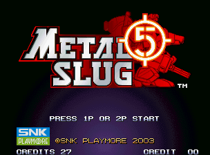 Metal Slug 5 Title