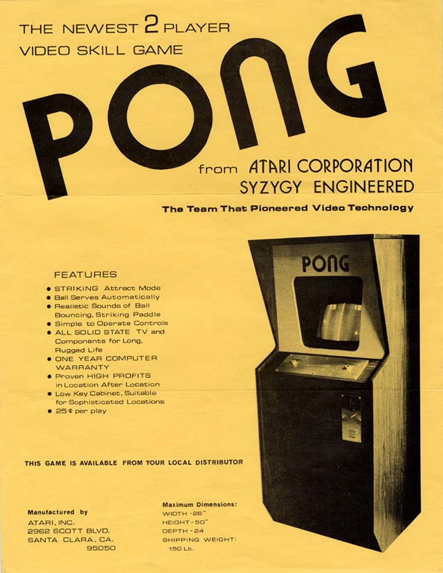 Atari Pong Flyer