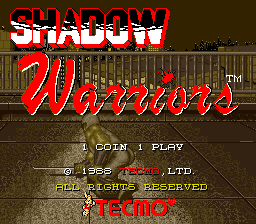 Shadow Warriors - Title Screen