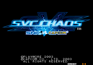 SNK vs. Capcom: SVC Chaos Title