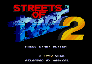 Streets of Rage 2 Title