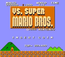 Super Mario Bros - Title Screen