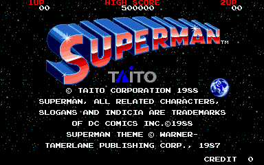 Superman - Title Screen