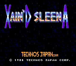 Xain'D Sleena - Title Screen