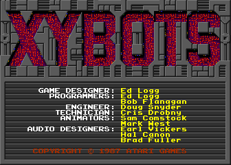Xybots - Title Screen