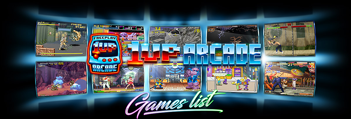 1UP Arcade - Games List